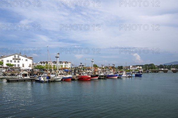 Marina in Saint-Jean-de-Luz, Nouvelle-Aquitaine, Pyrenees-Atlantiques, France