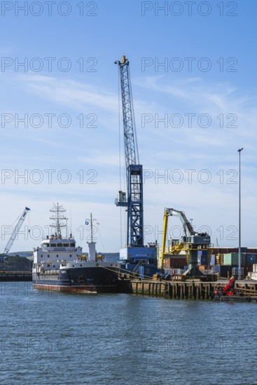 Port Docks in Poole, Dorset, England, United Kingdom