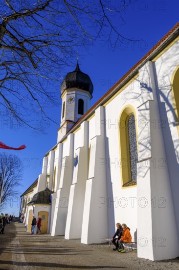 Pilgrimage Church of the Assumption of the Virgin Mary, Hohenpeißenberg, Hoher Peißenberg, Peissenberg, Pfaffenwinkel, Upper Bavaria, Bavaria, Germany