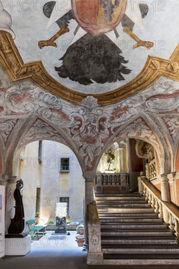Interior view, Palais Lascaris, Old Town, Nice, Alpes Maritimes, Provence Alpes Cote d'Azur, French Riviera, South of France, France