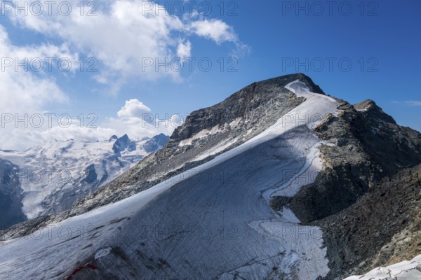 Glacier, on Piz Murtel, Corvatsch, Engadin, Grisons, Switzerland