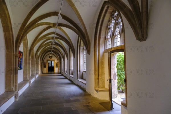Cloister, Steinfeld Monastery, Kall, North Eifel, Eifel, North Rhine-Westphalia, Germany