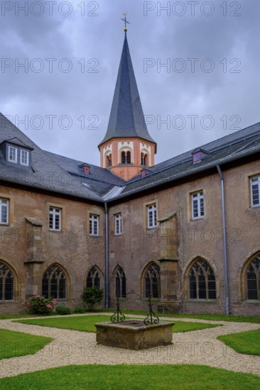 Cloister, Steinfeld Monastery, Kall, North Eifel, Eifel, North Rhine-Westphalia, Germany