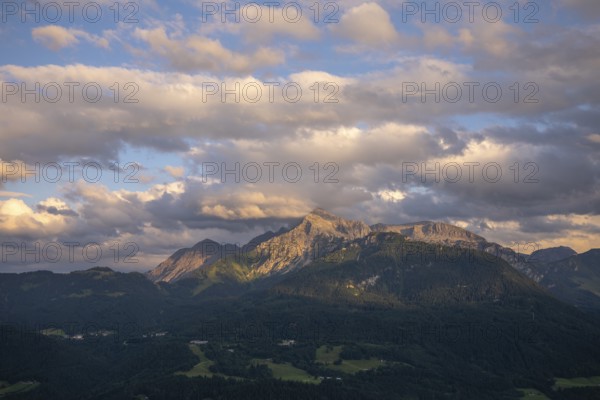 Dramatic view from the Kneifelspitze to Hoher Göll and Kehlsteinhaus
