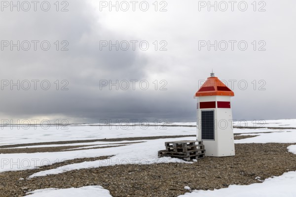 Small Lighthouse, Kinvika, Muchinsonfjord, Spitsbergen, Svalbard
