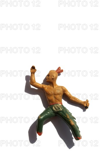 Detailed representation of a broken Native American Indian figure