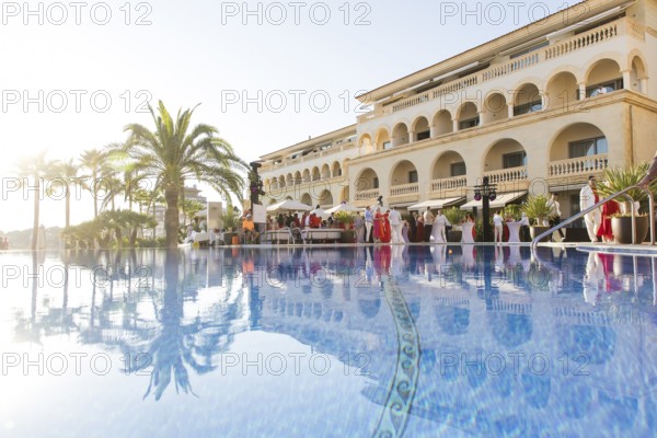 Overview of the Remus Lifestyle Night on the roof terrace of the Pure Salt Hotel in El Toro, Magaluf, Majorca, Spain on 31/07/2025