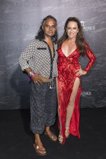 Jose Campos and Christine Neubauer at the Remus Lifestyle Night on the roof terrace of the Pure Salt Hotel in El Toro, Magaluf, Majorca, Spain on 31/07/2025