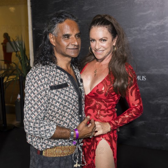 Jose Campos and Christine Neubauer at the Remus Lifestyle Night on the roof terrace of the Pure Salt Hotel in El Toro, Magaluf, Majorca, Spain on 31/07/2025