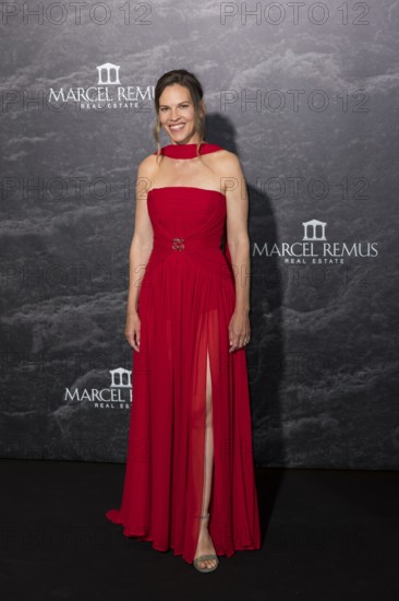 Hilary Swank at the Remus Lifestyle Night on the roof terrace of the Pure Salt Hotel in El Toro, Magaluf, Majorca, Spain on 31/07/2025