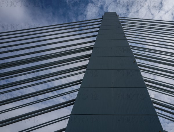 The factory bridge over the River Main in Kelsterbach, Hesse, Germany