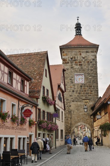 Siebersturm, Plönlein, Rothenburg ob der Tauber, Middle Franconia, Bavaria, Germany