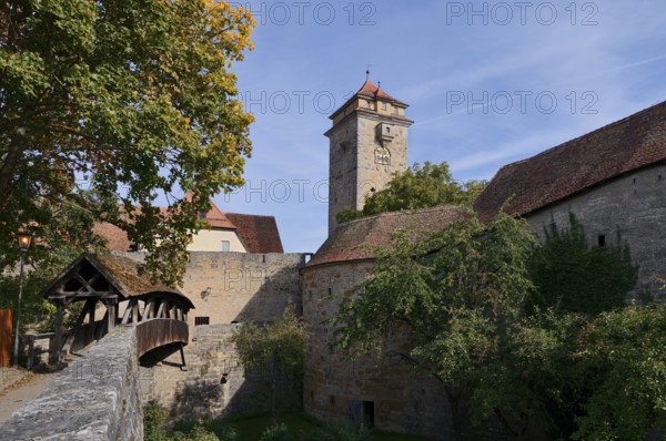 Spitalbastei, Rothenburg ob der Tauber, Middle Franconia, Bavaria, Germany