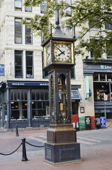 Steam clock in the Gastown neighbourhood, Vancouver, British Columbia, Canada