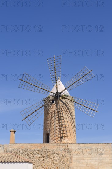 Windmill, Algaida, Majorca, Balearic Islands, Spain