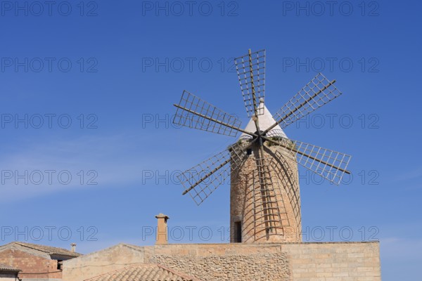 Windmill, Algaida, Majorca, Balearic Islands, Spain