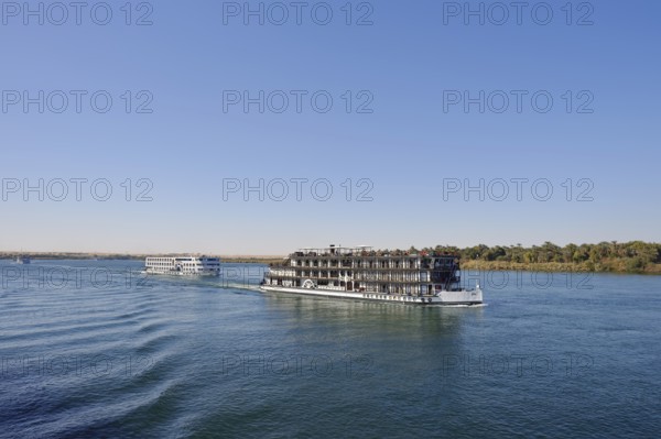 Nile cruise ship on the Nile, Egypt