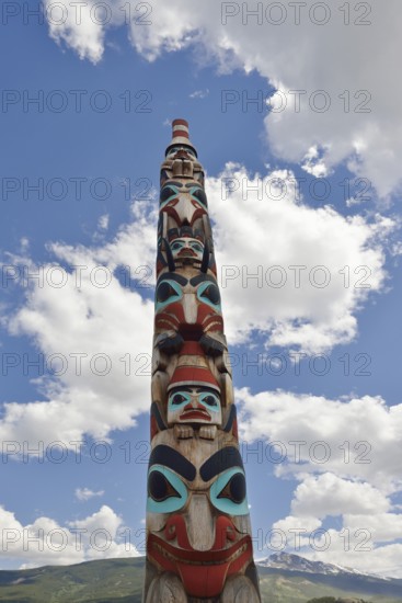 Totem Pole, Jasper, Jasper National Park, Alberta, Canada