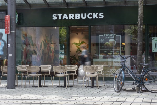 Starbucks shop in the city centre of Mannheim
