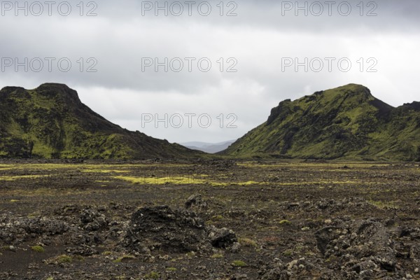 Kerlingarfjöll, lava field, volcanic landscape, mountains, Icelandic highlands, Suðurland, Sudurland, Iceland
