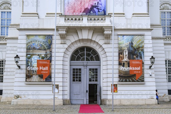 Austrian National Library on Josefsplatz in the Vienna Hofburg Imperial Palace, Vienna, Austria, for editorial use only