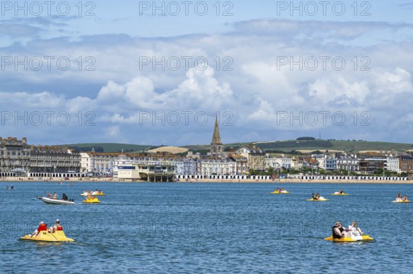 Beach and seaside in Weymouth, Esplanade, Weymouth, Dorset, England, United Kingdom