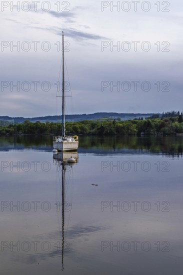 Boats on Windermere Lake, Ambleside, Lake District, Cumbria, England, United Kingdom