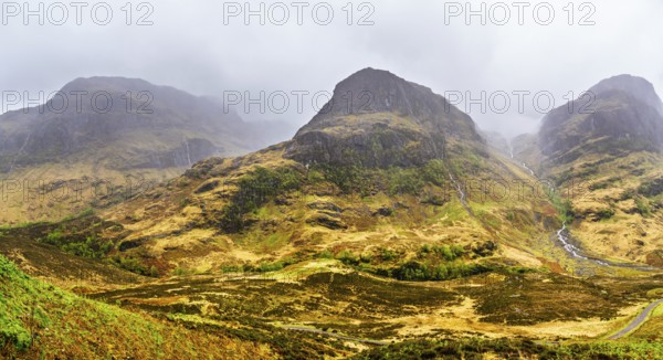 Three Sisters, Glencoe Valley, Argyll, Scotland, United Kingdom