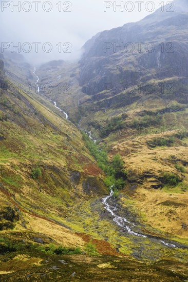 Three Sisters, Glencoe Valley, Argyll, Scotland, United Kingdom