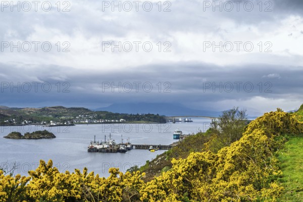 Skye Bridge over Loch Alsh, Kyle of Lochalsh, Isle of Skye, Scotland, England, United Kingdom