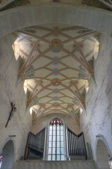 Vaults of the castle church in Bebenhausen Monastery, Bebenhausen district of Tübingen, Baden-Württemberg, Germany