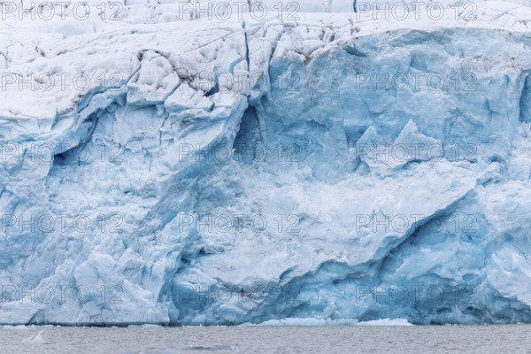 Glacier tongue, sea, Konowbreen, Spitsbergen, Svalbard