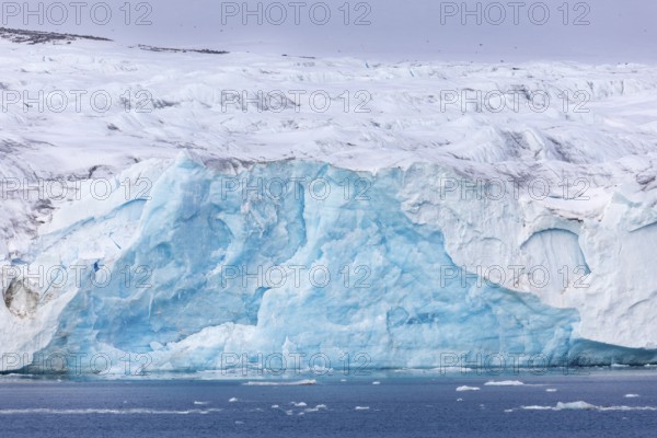 Glacier tongue, ice, Lillienhöökbreen, Spitsbergen, Svalbard