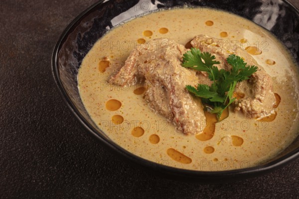 Satsivi, chicken in walnut sauce Baghe, cold dish, Georgian cuisine, homemade, no people