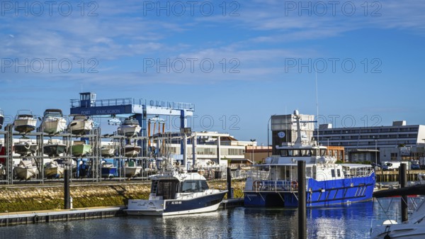 Marina and docks in Arcachon, Gironde, France