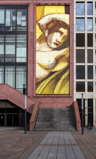 Mural, Alexa department stores' at Alexanderplatz in Berlin, Germany