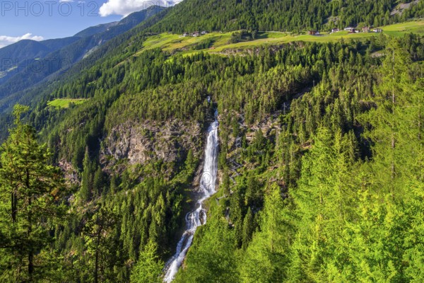 Stuiben Waterfall, Umhausen, Ötztal, Ötztal Alps, Tyrol, Austria
