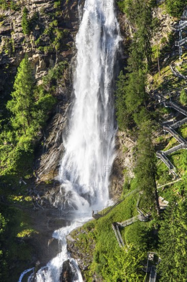 Stuiben Waterfall, Umhausen, Ötztal, Ötztal Alps, Tyrol, Austria