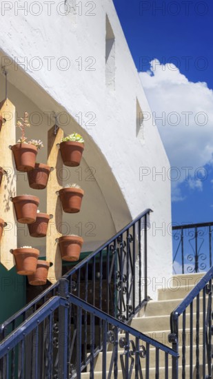Scenic colorful streets of Avalon in Catalina Island in California, USA