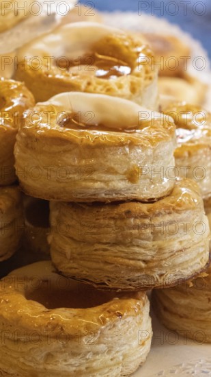 Argentina, Buenos Aires, pastry, sweets and desserts sold in street restaurants and cafes