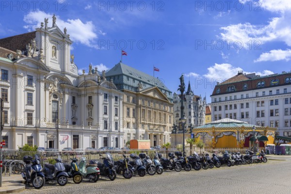 Austria, Vienna old city streets in historic city center, famous travel destination