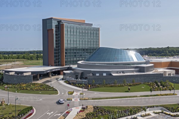 Wayland, Michigan - The Gun Lake Casino Resort. The casino is owned by the Match-E-Be-Nash-She-Wish Band of Pottawatomi