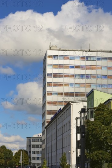 Naturana Miederfabriken, high-rise building, company building of Naturana Dölker Textilbekleidung, Gomaringen, district of Tübingen, Baden-Württemberg, Germany
