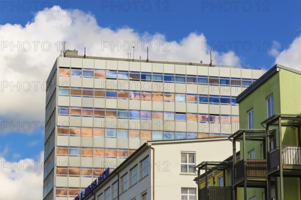 Naturana Miederfabriken, high-rise building, company building of Naturana Dölker Textilbekleidung, Gomaringen, district of Tübingen, Baden-Württemberg, Germany