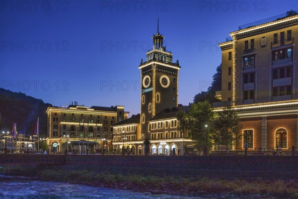 The Town Hall.Rosa Khutor. Big Sochi. Russia