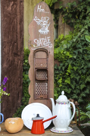 Kässtadel, KäStadel, on the lake, specialist cheese shop with bistro, cheese shop, delicatessen, café, regional cuisine, small restaurant, garden, idyll, still life, time out, stop off, Oberuhldingen district, Uhldingen-Mühlhofen municipality, Lake Constance district, Baden-Württemberg, Germany