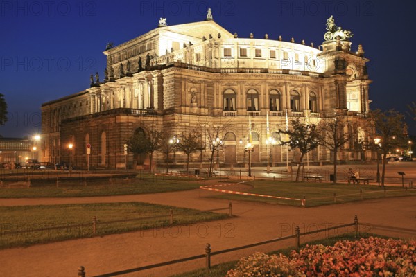 Theatre Square, Semperoper, Opera House, Saxon State Opera, Dresden, Germany