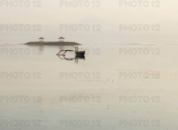 Fishing dock (Junkung) on Sanur beach, Bali, Indonesia
