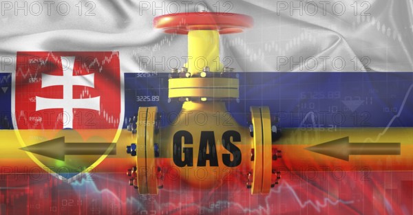 Russian gas export pipeline to Slovakia. Gas exports from Russia to Slovakia on financial chart