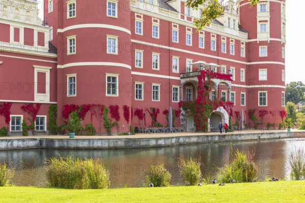 New Muskau Castle, Muskauer Park, UNESCO World Heritage Site, Bad Muskau, Upper Lusatia, Saxony, Germany